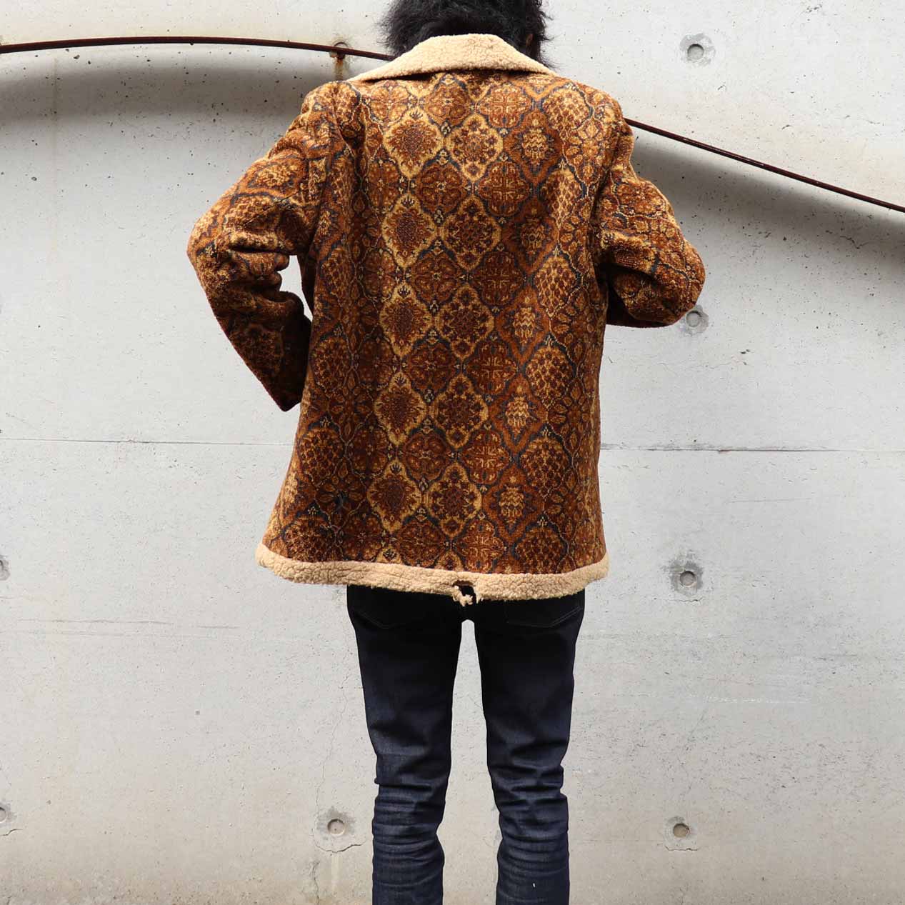 POST JUNK / 70's LAKELAND ゴブラン タペストリーボアコート [38]