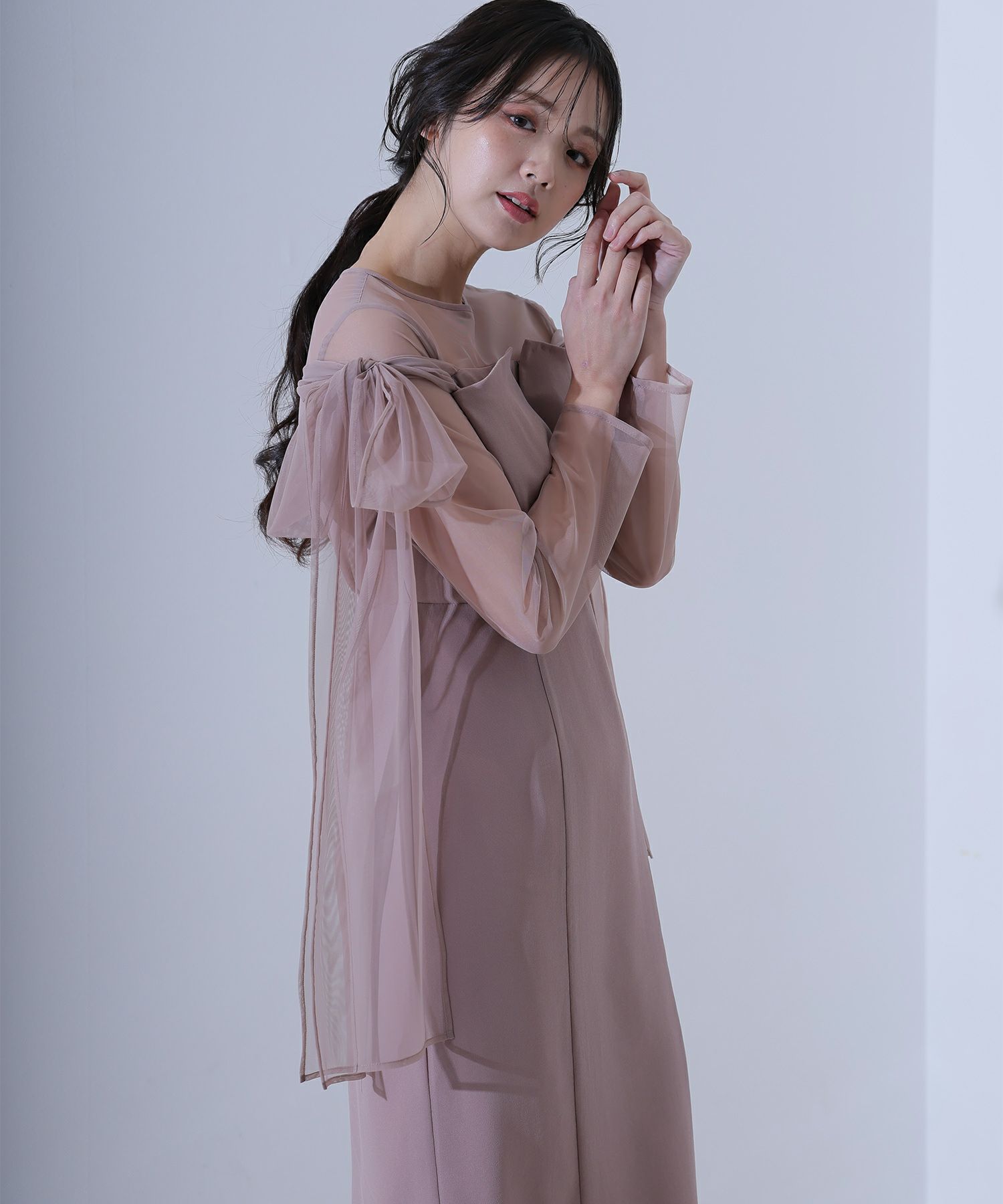 チュールリボンビスチェドレス | PourVous（プールヴー）パーティー