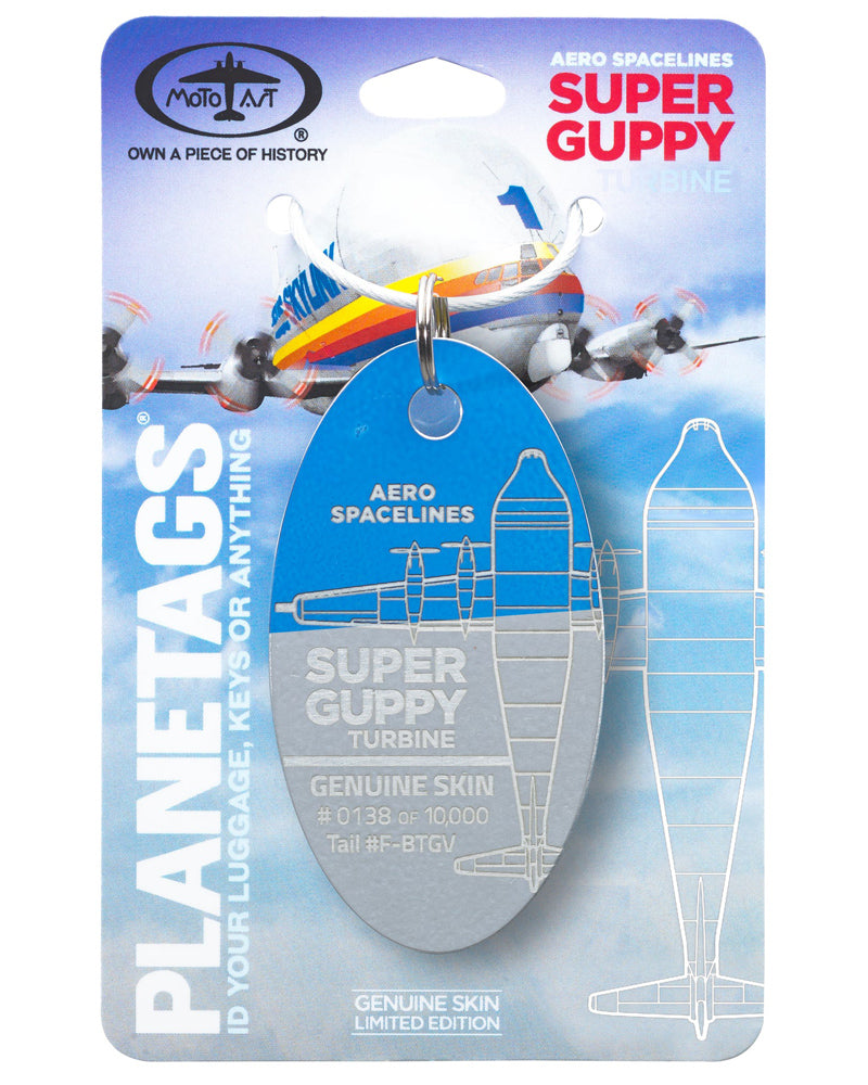 Super Guppy Turbine - PLANETAGS TAIL #F-BTGV – MotoArt PlaneTags