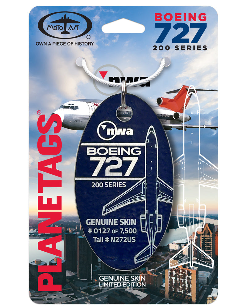 Northwest® 727-251-N272US PlaneTags – MotoArt PlaneTags