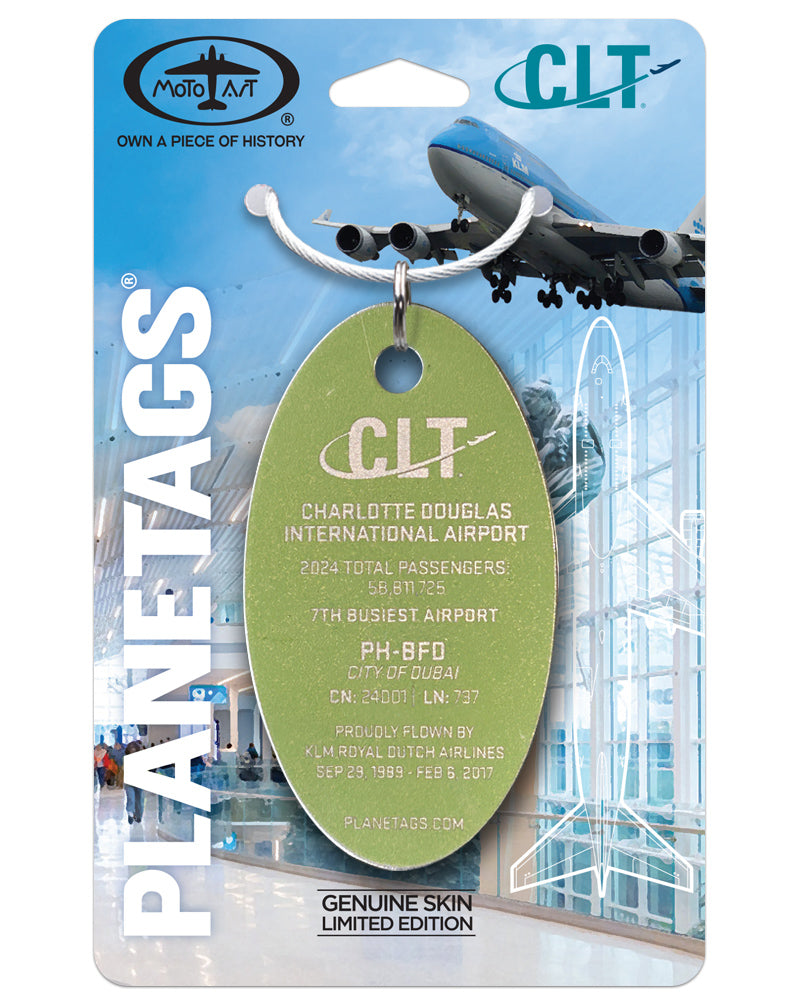 KLM Boeing 747 PH-BFD PlaneTags – CLT Project – MotoArt PlaneTags