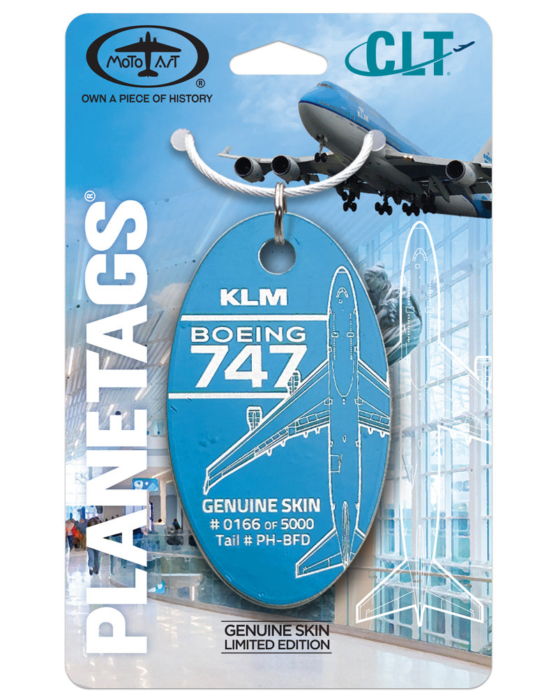 KLM Boeing 747 PH-BFD PlaneTags – CLT Project – MotoArt PlaneTags