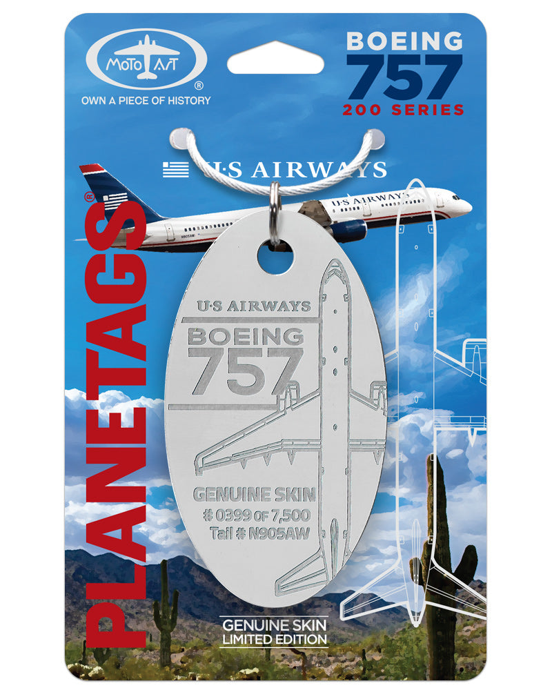 US Airways® 757-N905AW – MotoArt PlaneTags