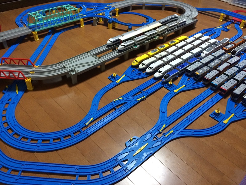 プラレール線路 高架レイアウト タワー 制作例 参考出品 プラレール