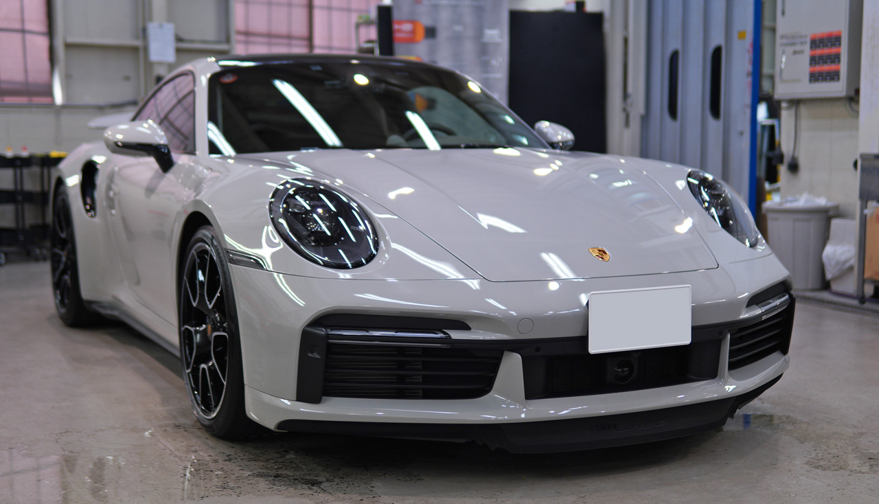 ポルシェ 911ターボS セラミックコート「CRYSTAL SERUM × EXO」&「HALO