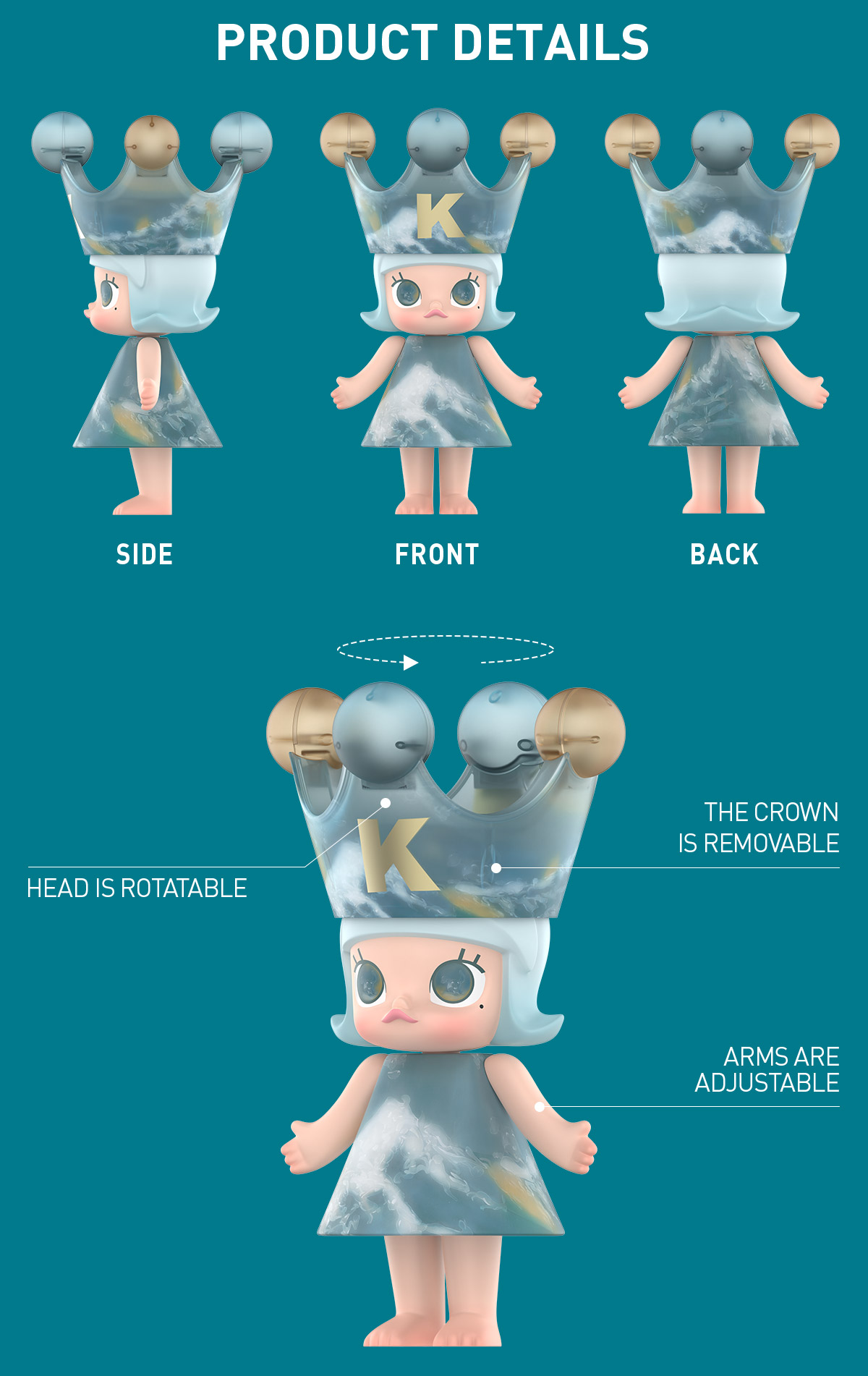 MEGA ROYAL MOLLY 400% DIDI-TO LOVE - POP MART (United States)