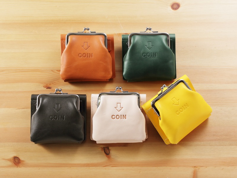 外がま口の三つ折財布 ブラウン｜JOLI ALL LEATHER ITEMS（ジョリ