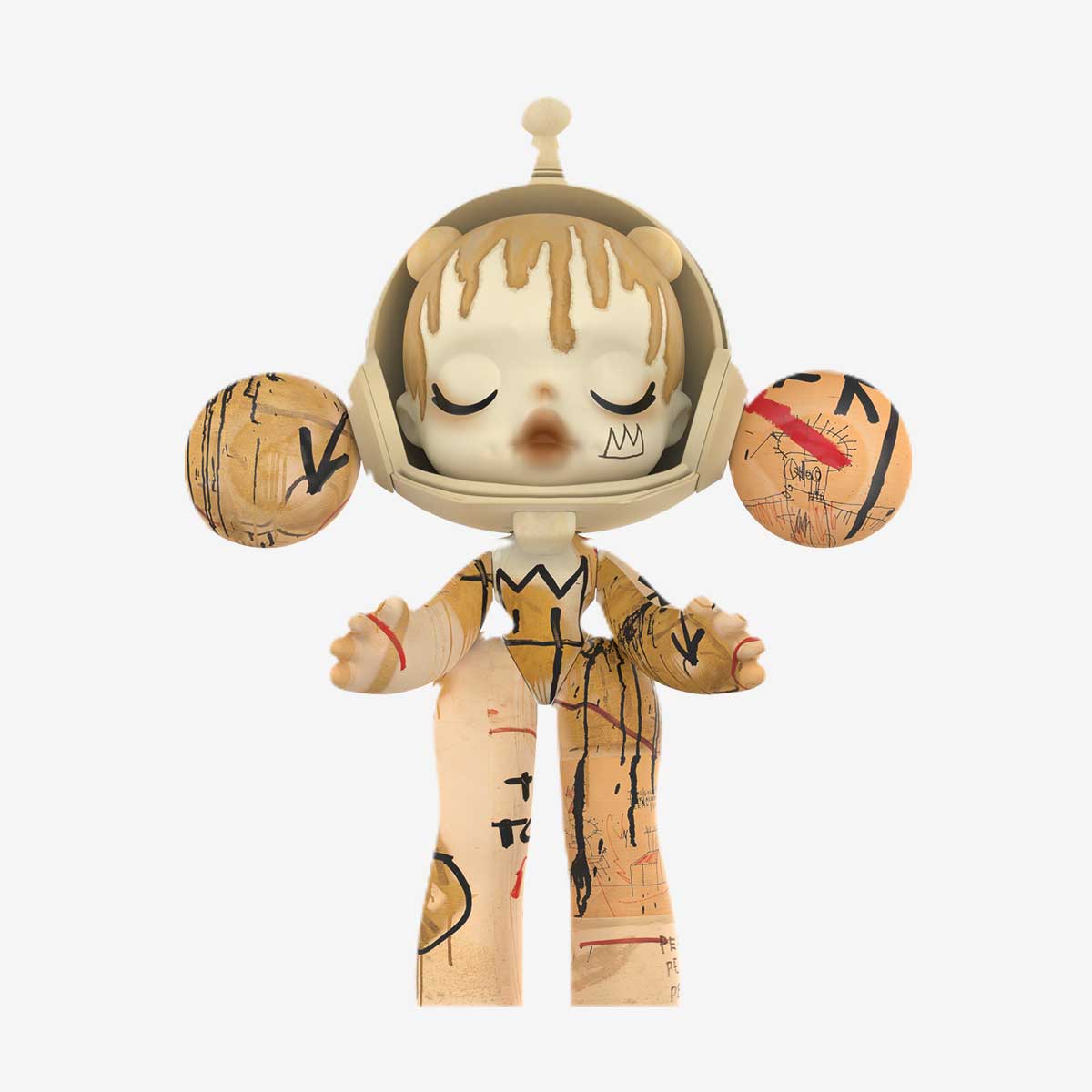 MEGA α SKULLPANDA 1000% JEAN-MICHEL BASQUIAT - POP MART (Japan)