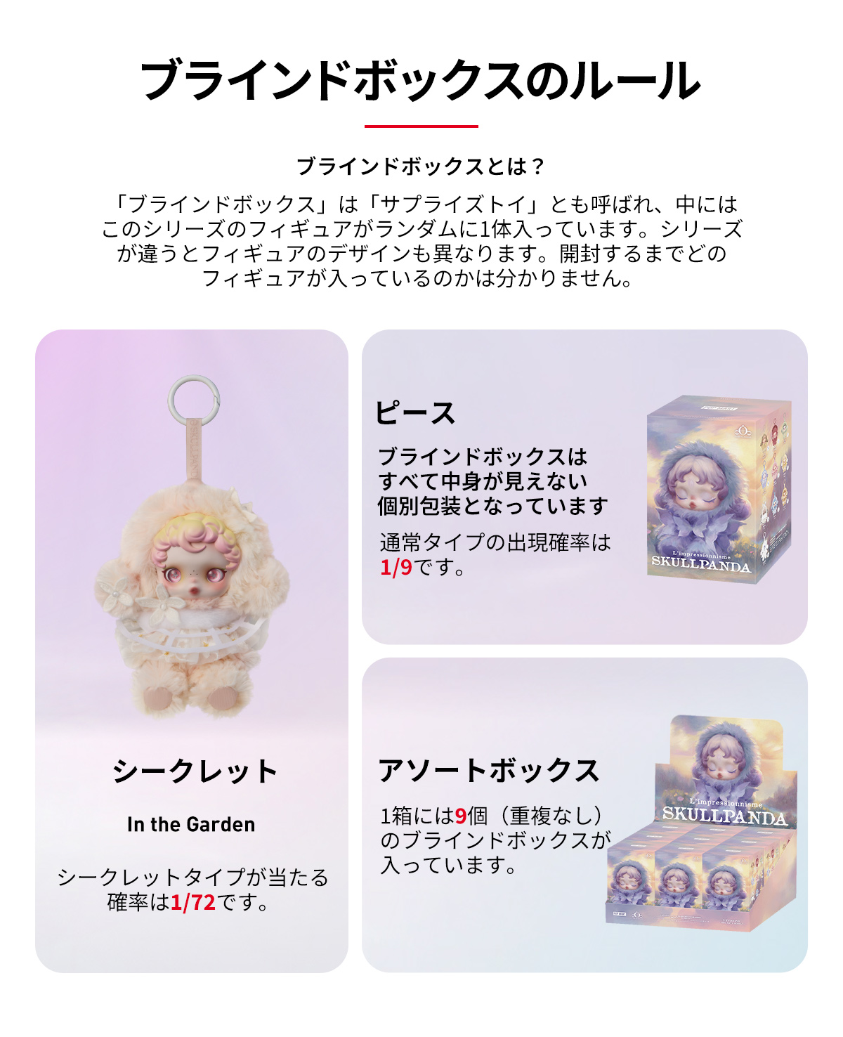 SKULLPANDA L'impressionnisme Series Plush Doll - POP MART (France)