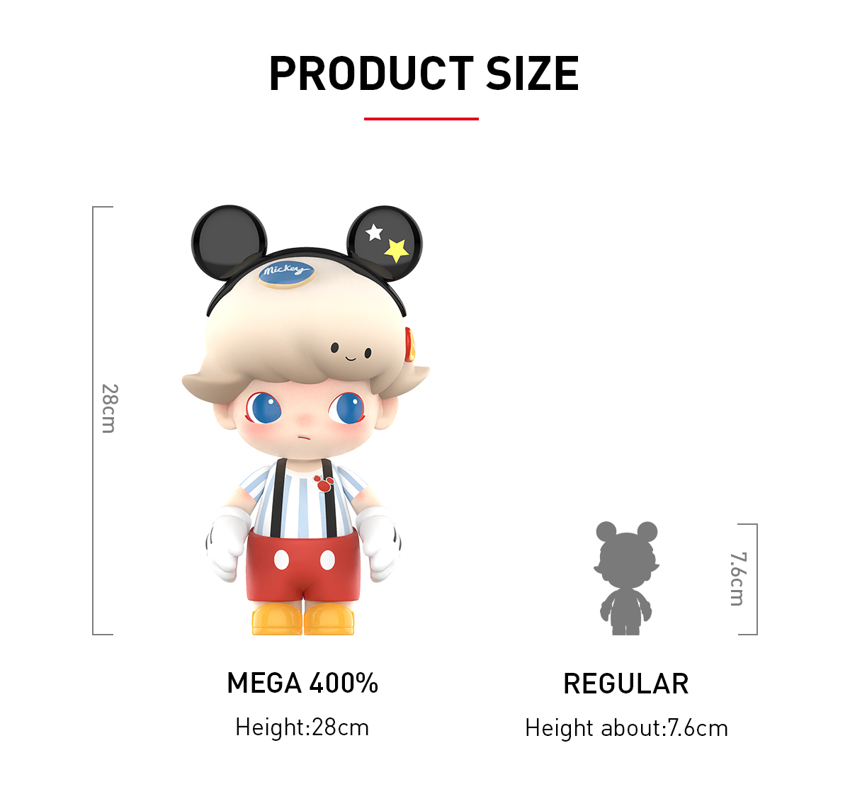 MEGA JUST DIMOO 400% Mickey Mouse - POP MART (Germany)