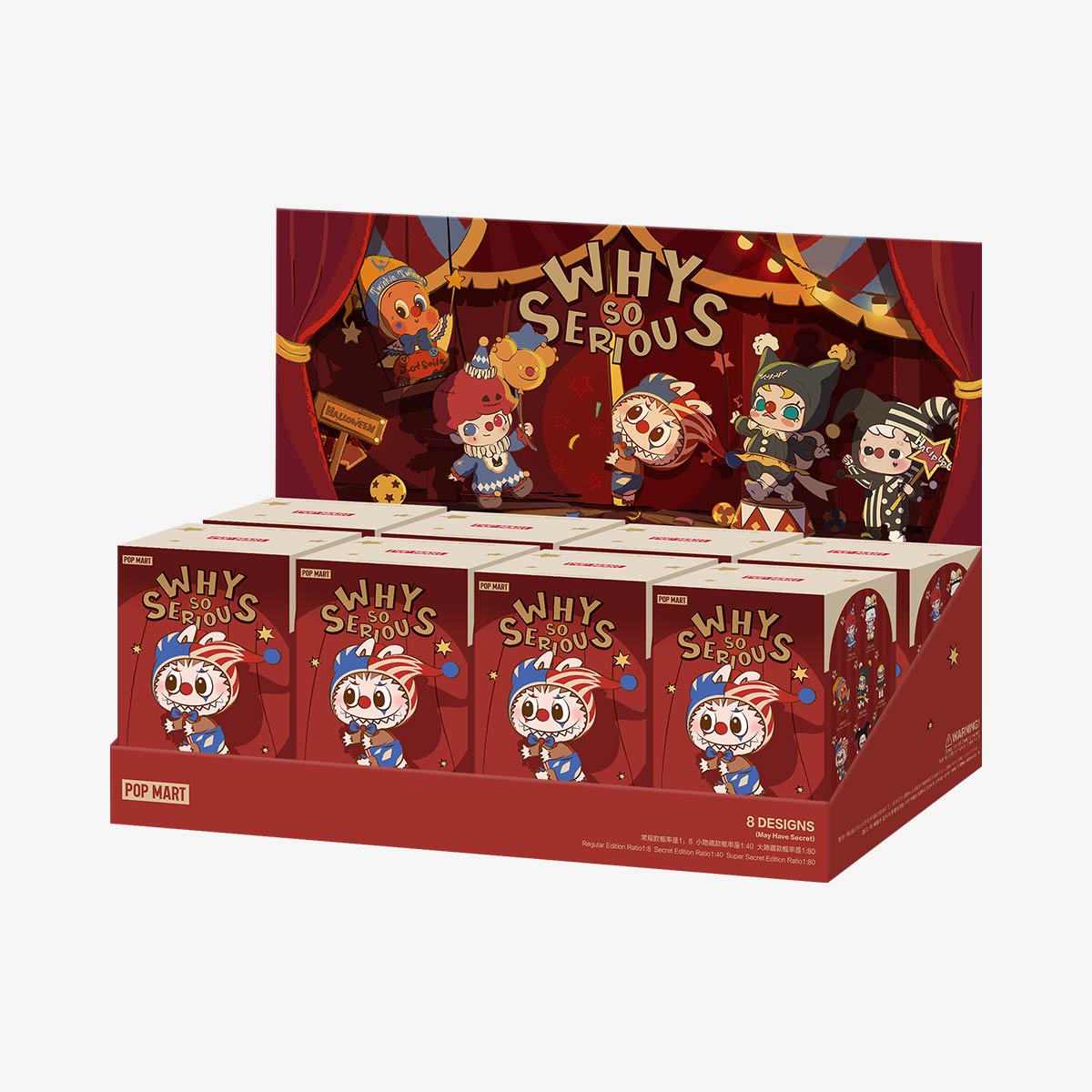 WHY SO SERIOUS Series-Vinyl Plush Pendant Blind Box - POP MART (Japan)