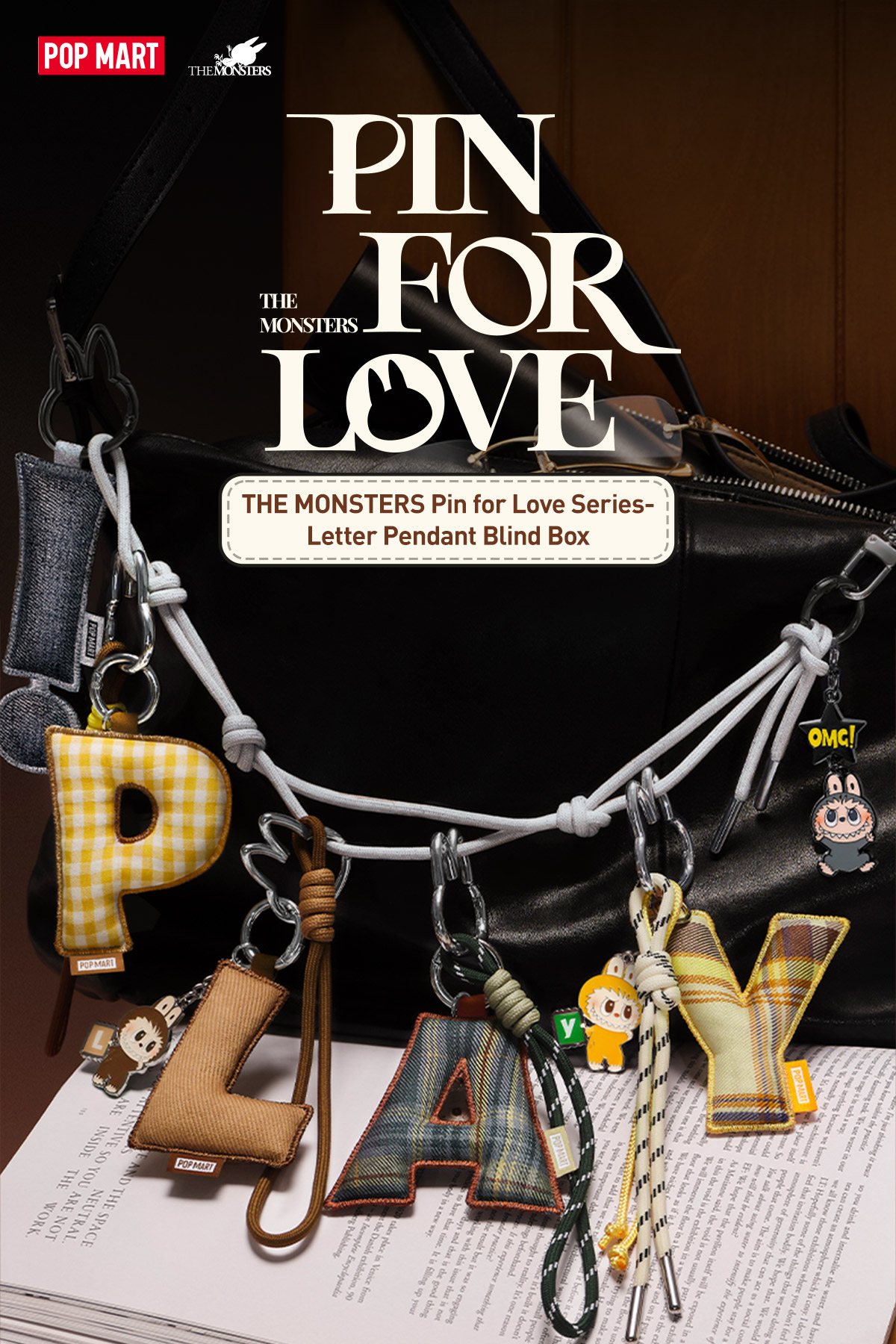 THE MONSTERS Pin for Love シリーズ アルファベットペンダント - POP