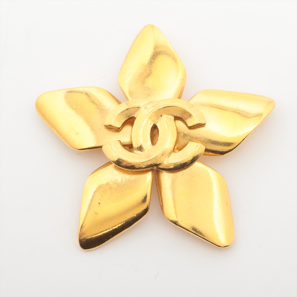 CHANEL ゴールド ブローチ 約6.5cm