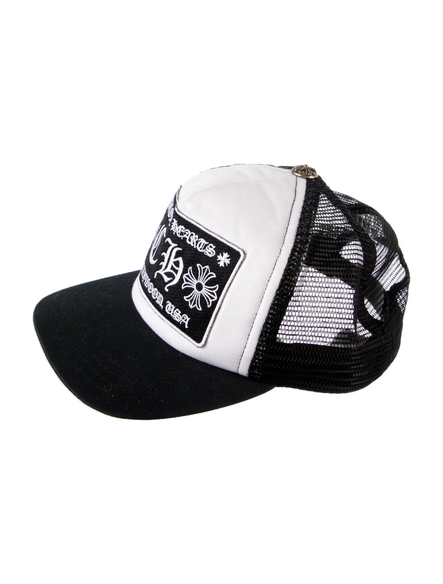 Chrome Hearts CH Hollywood Trucker Hat - Black Hats, Accessories
