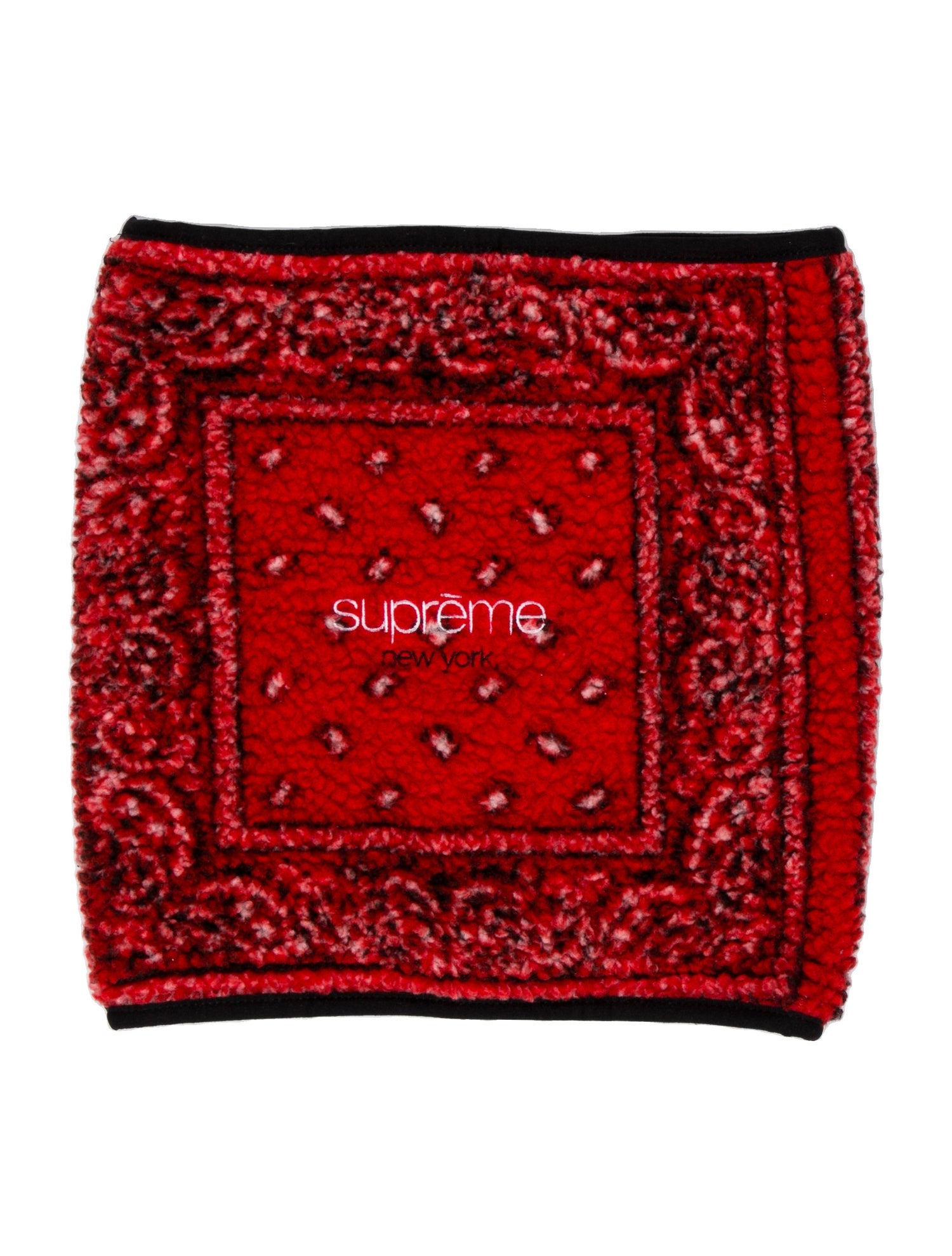 Supreme fleece neck gaiter red BRAND NEW!! FW19 Supreme Bandana