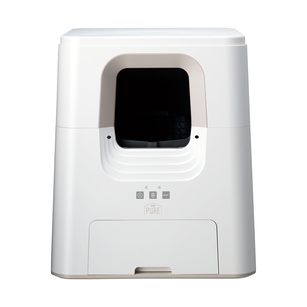 猫用【全自動猫トイレ】ドーム型ホワイト 約52×54×60cm 中古品 猫用