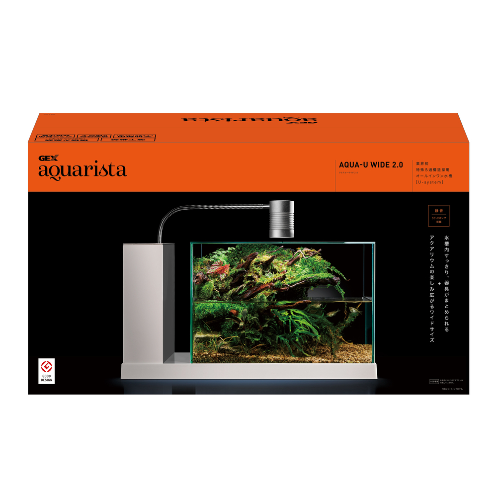 aquarista AQUA-U ホワイト ガラス水槽 Ga AQUA-U White | ジェックス