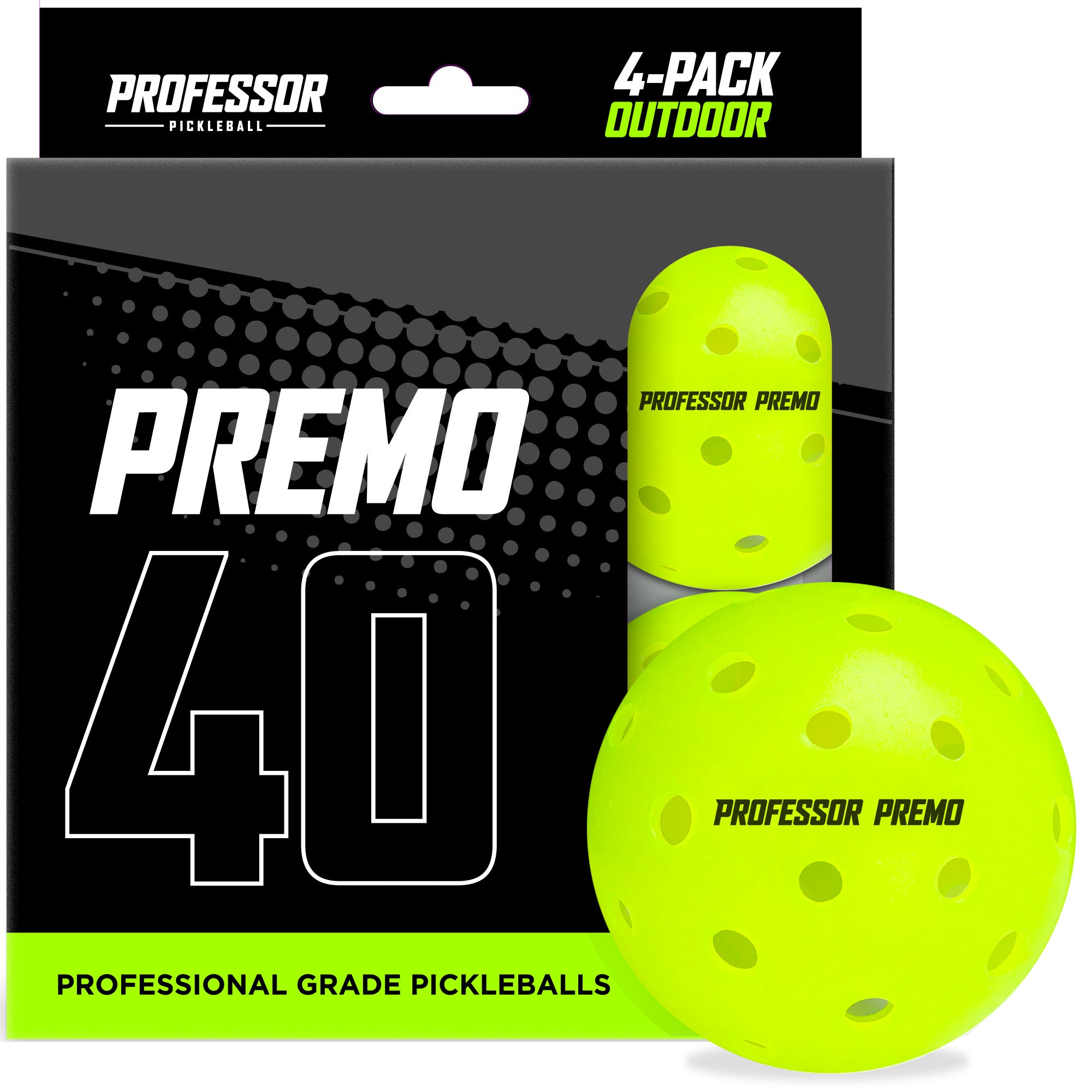 PREMO40 Pro-Grade Outdoor Pickleball Balls – Professor Pickleball