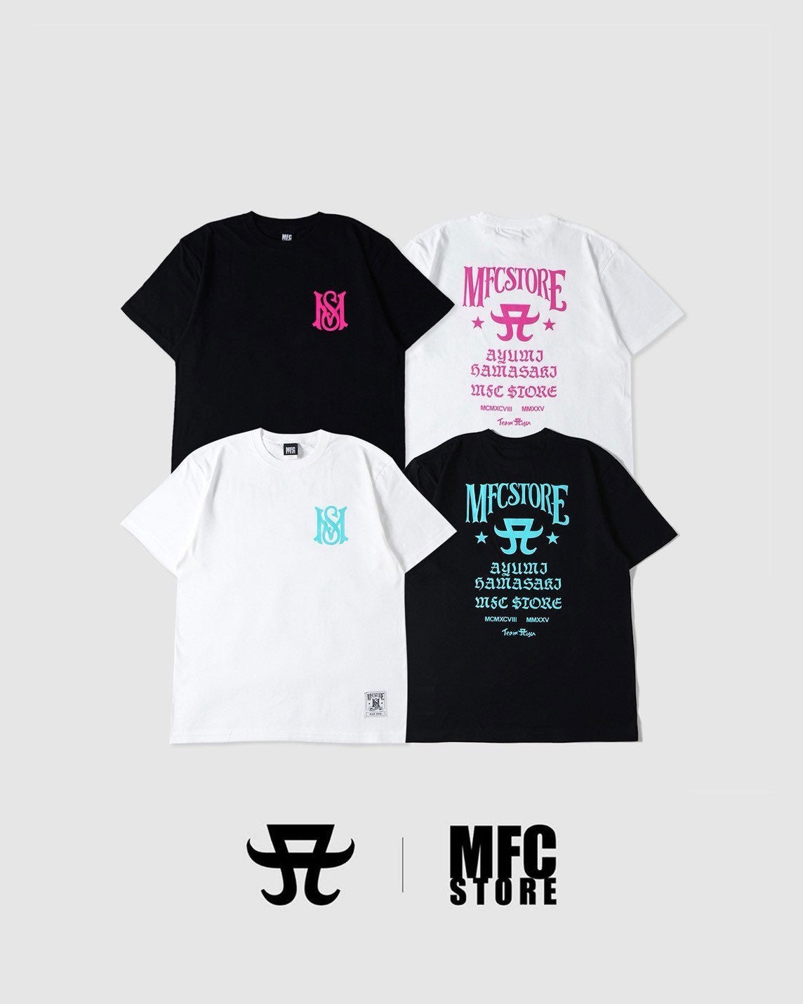 福岡限定 浜崎あゆみ×MFC フーディー グレー×ブラック Lサイズ 福岡