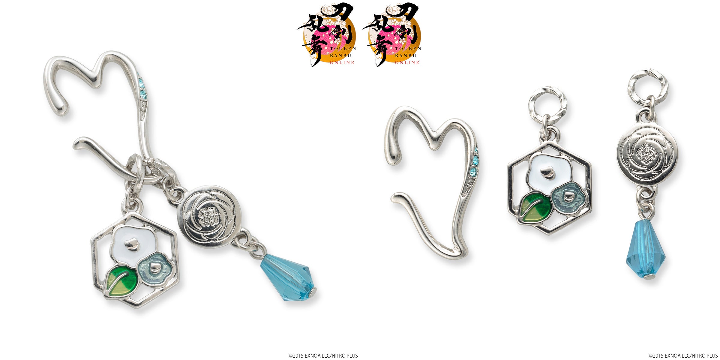 刀剣乱舞ONLINE』より、刀剣男士の軽装姿をイメージしたイヤーカフ