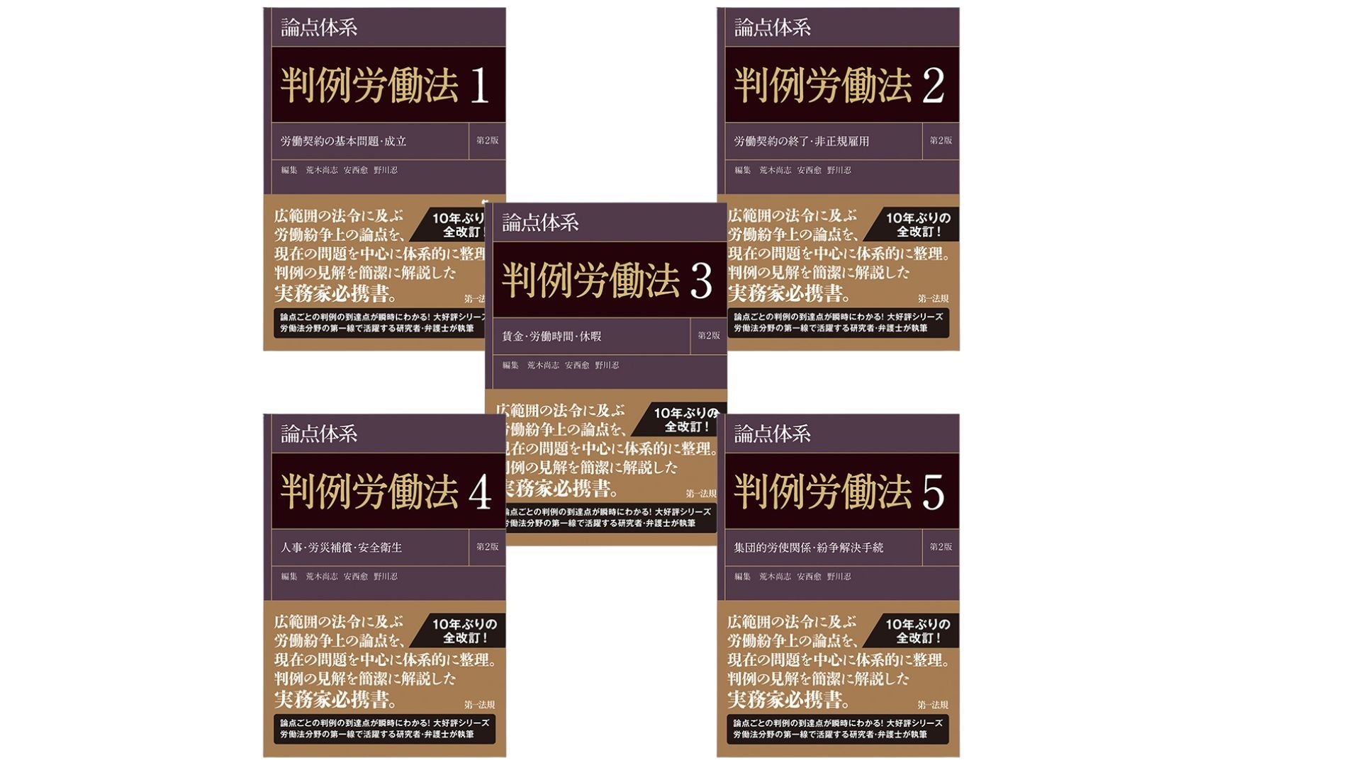 新刊書籍】『論点体系判例労働法＜第2版＞』（第1巻～第5巻）発刊！10