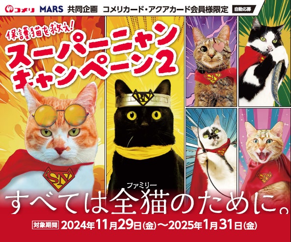 すべては全猫（ファミリー）のためにお買い上げいただいた金額の一部を