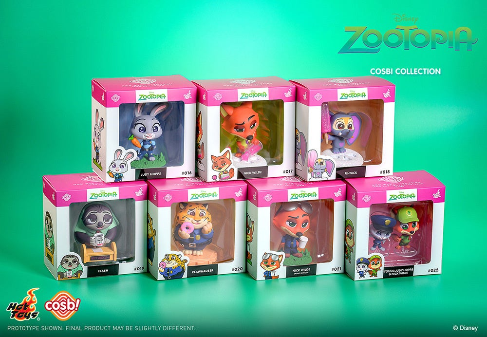 映画『ズートピア』のキャラクターたちが、ホットトイズの可愛い