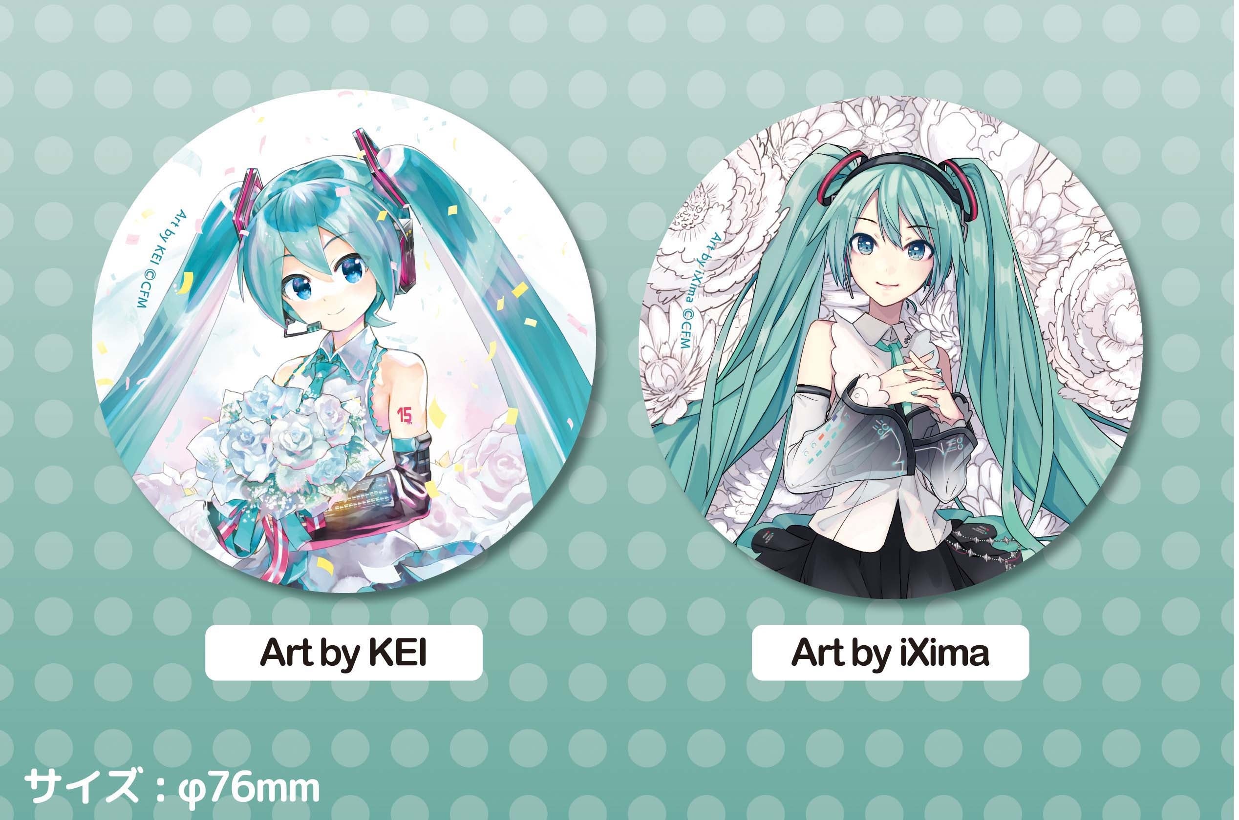 初音ミク 缶バッジ 天使 マジカルミライ 初音ミク 缶バッジ 天使