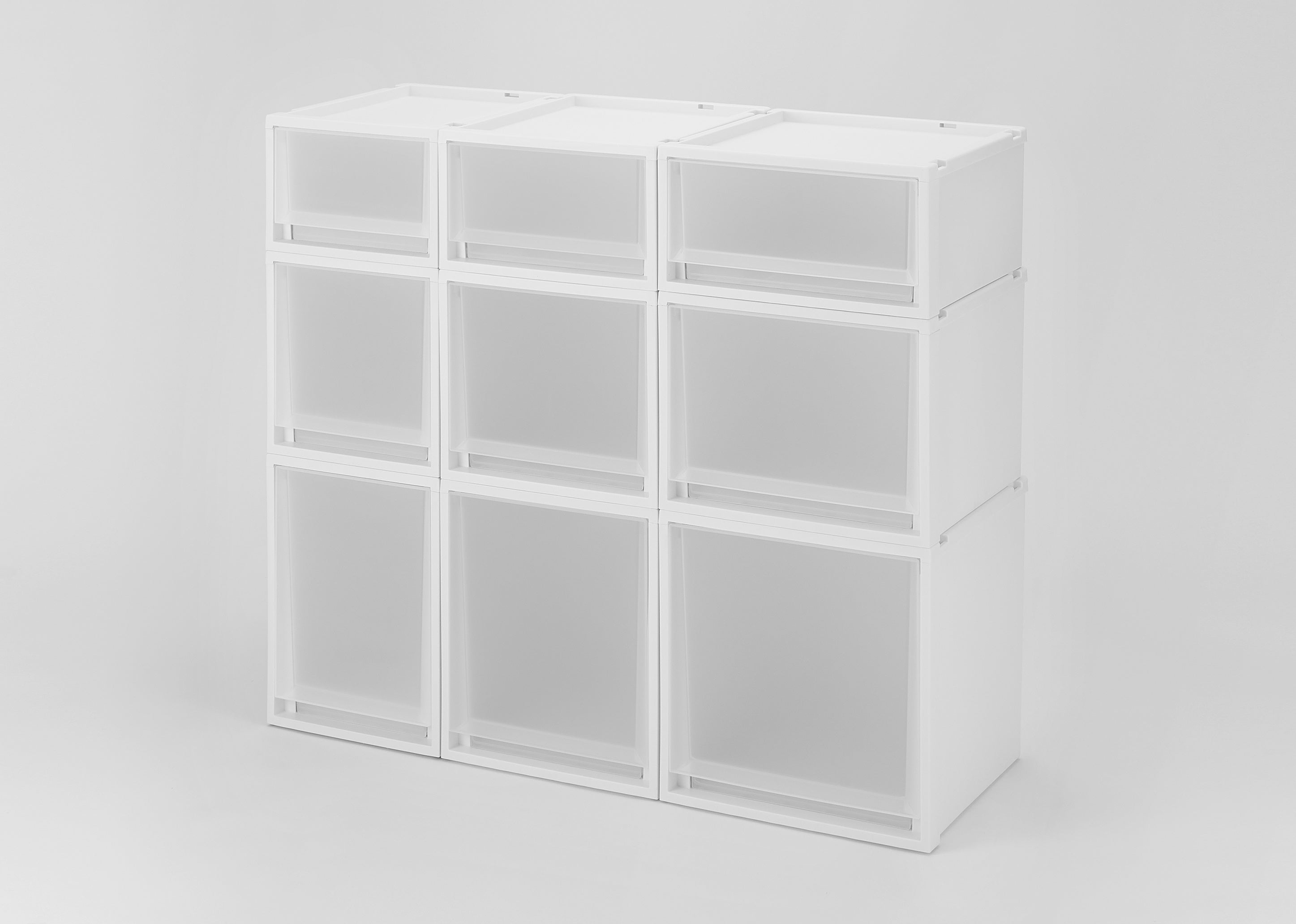 美浜の岩ちゃん 【美品】フィッツ ユニットケース ホワイト 3個セット