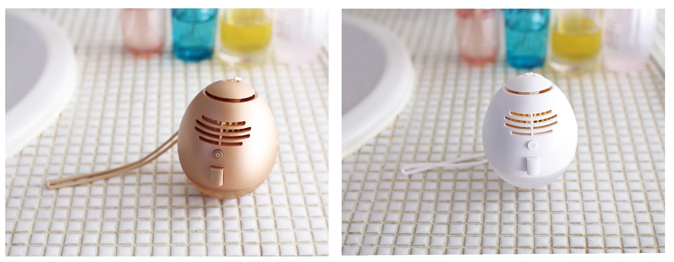 コロンとかわいい！たまご型ミスト扇風機「ミストファン エッグ」新