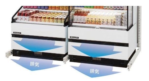 要冷食品と常温食品の関連販売に！コンパクトインショーケースMEG