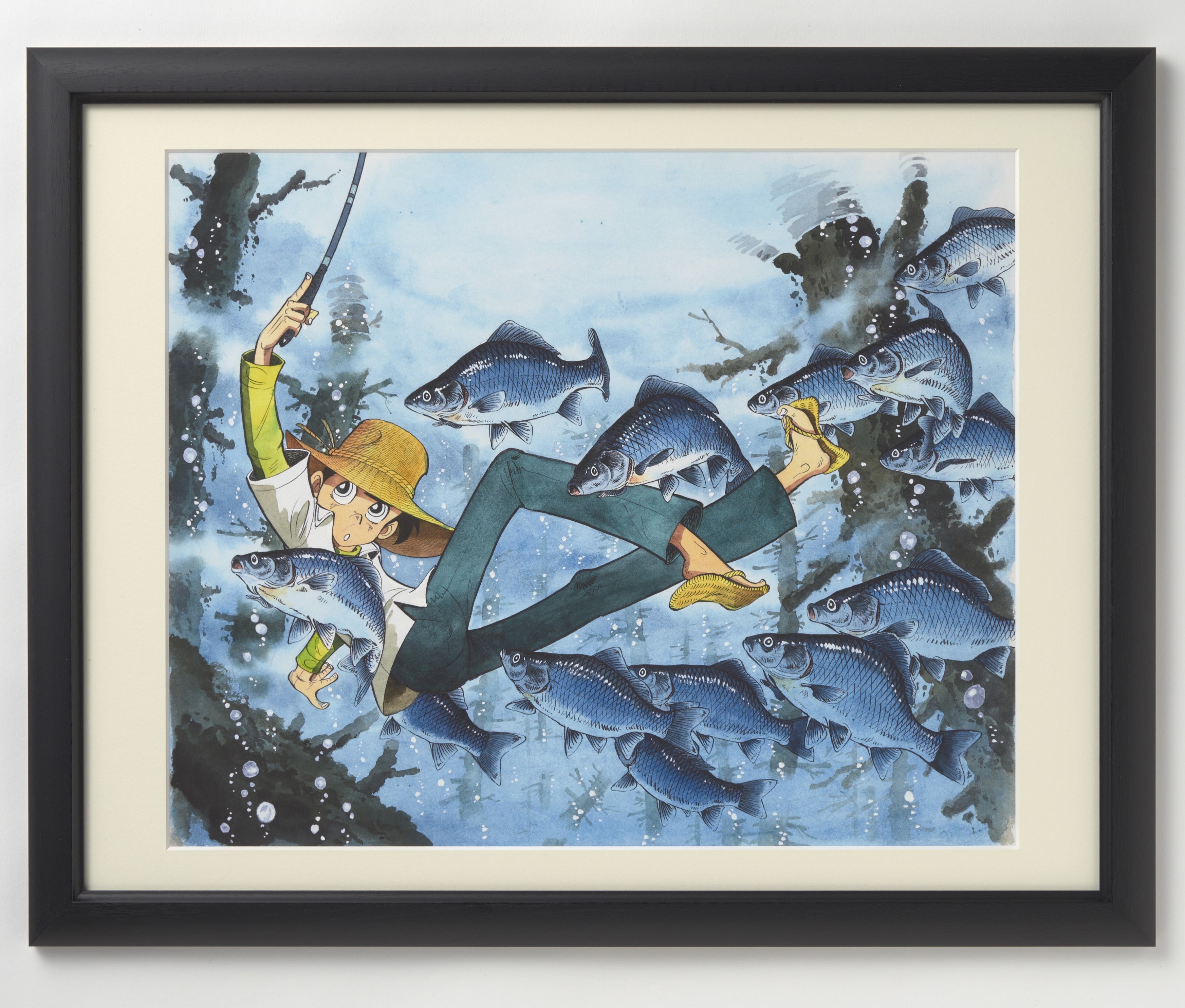 唯一無二の釣りマンガ『釣りキチ三平』生誕50周年高精彩複製画を期間