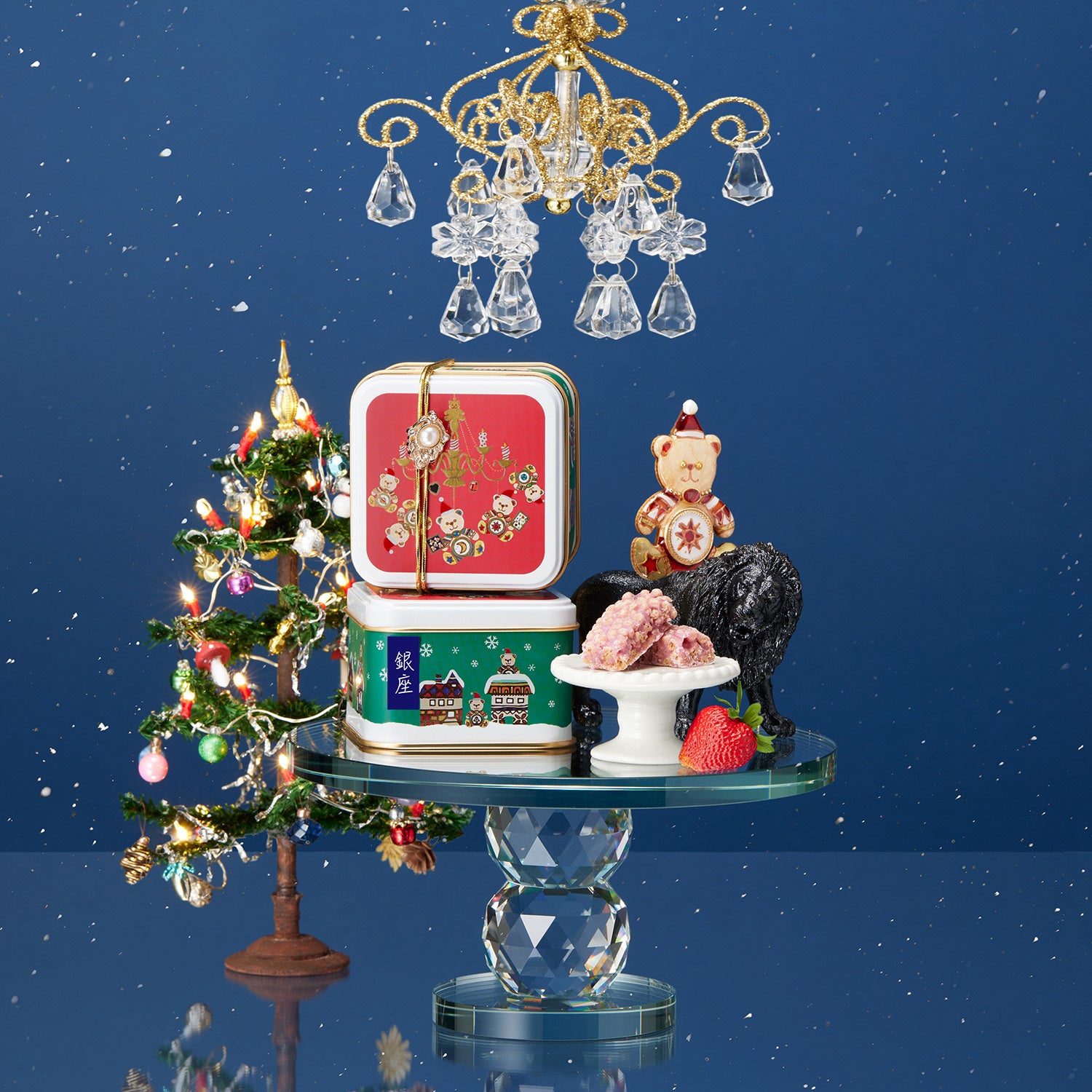 銀座三越限定「シャンデリアくま缶」グルテンフリー＆低糖質の