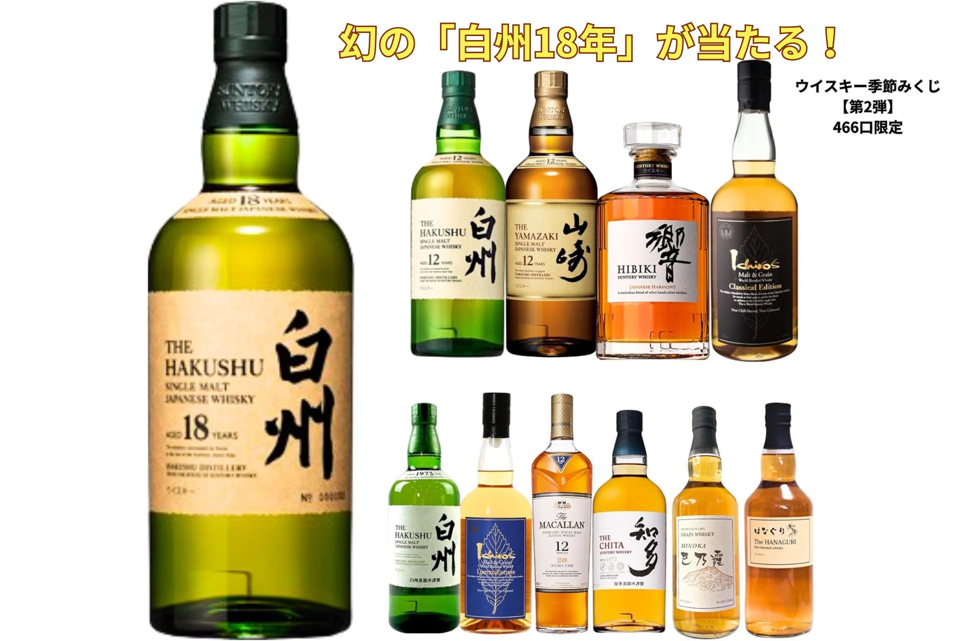 Amazon限定販売中】幻の「白州18年」が当たる！超大吉設定の豪華