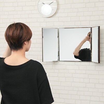 KABEMONO】近日公開！人気定番「壁掛け三面鏡」に新色登場。空間に優し