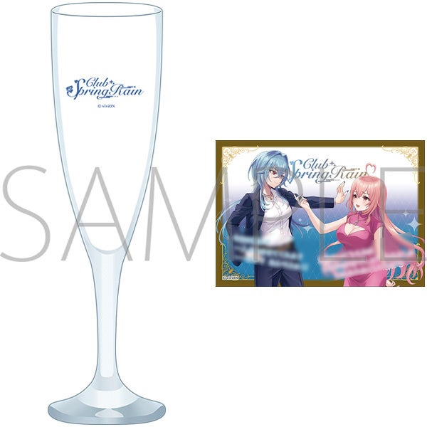 VTuberグループ『あおぎり高校』より、シャンパングラスが受注生産商品