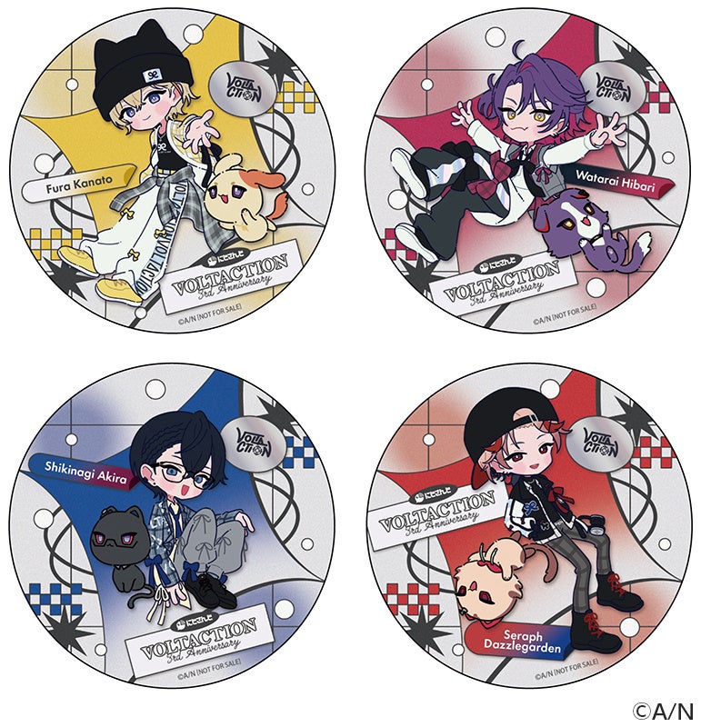 渡会雲雀 3周年 VOLTACTION 3rd Anniversary 缶バッジ にじさんじ