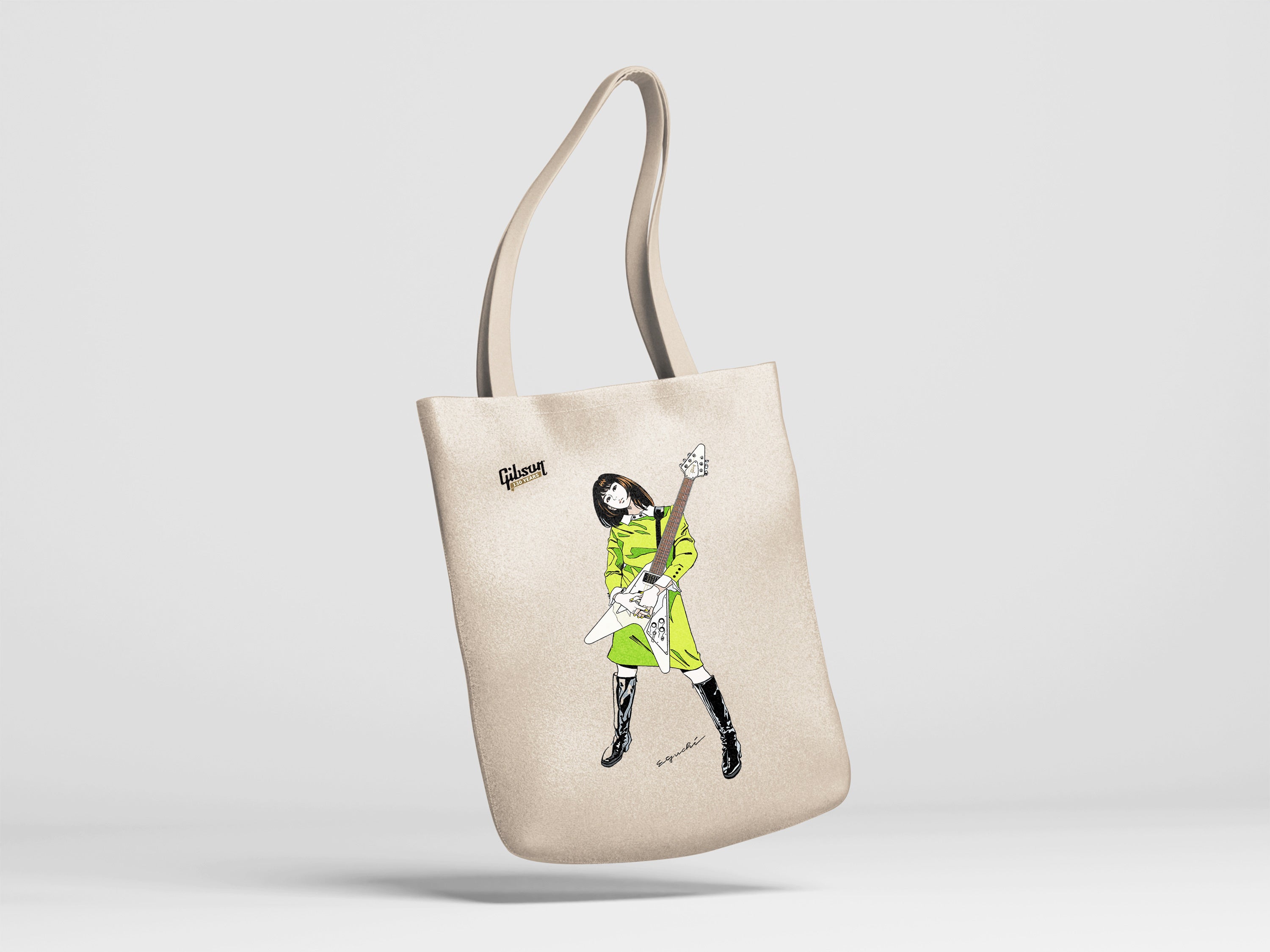 イラストレーター／漫画家・江口寿史が描く、ギブソン130周年記念