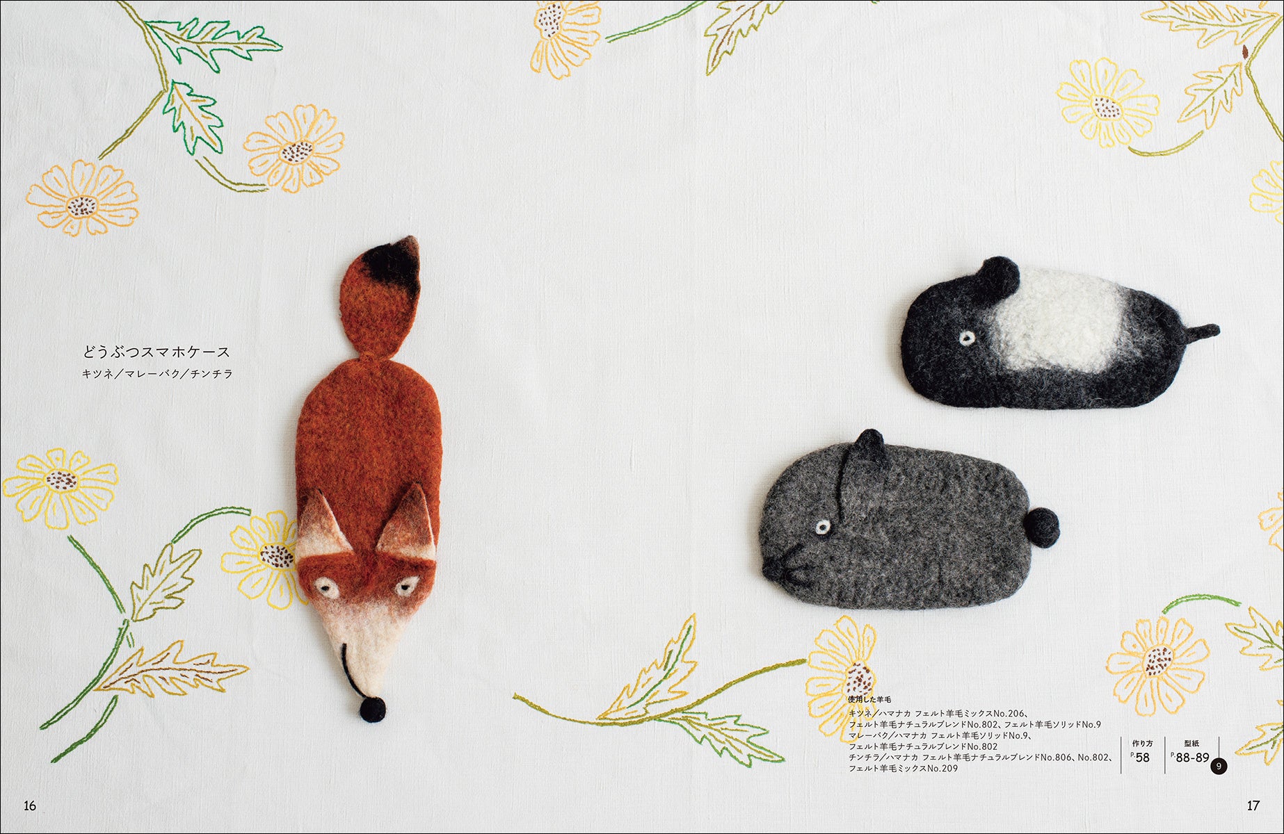 ふわふわの羊毛を、洗剤とお湯で固めて、かわいいバッグや小物を作りま