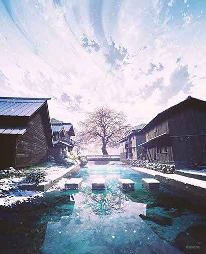 初開催！】風景イラストレーターmochaが描く‟時間の流れ”『mocha展 -時