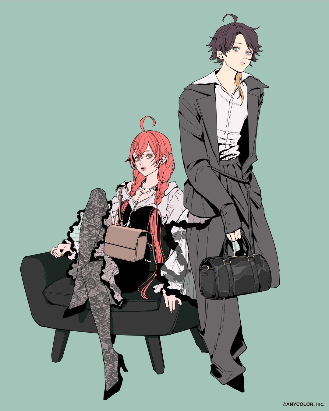 VTuberグループ「にじさんじ」に所属する三枝明那と獅⼦堂あかりが