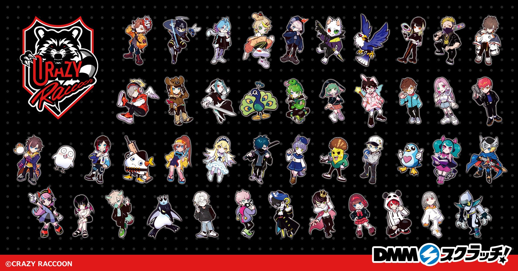 Crazy Raccoon スクラッチ第一弾3月24日（金）より期間限定で販売開始