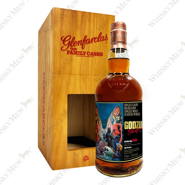 待望の「ゴジラ」ラベルのシングルモルト・ウイスキーが発売！ 3月8日