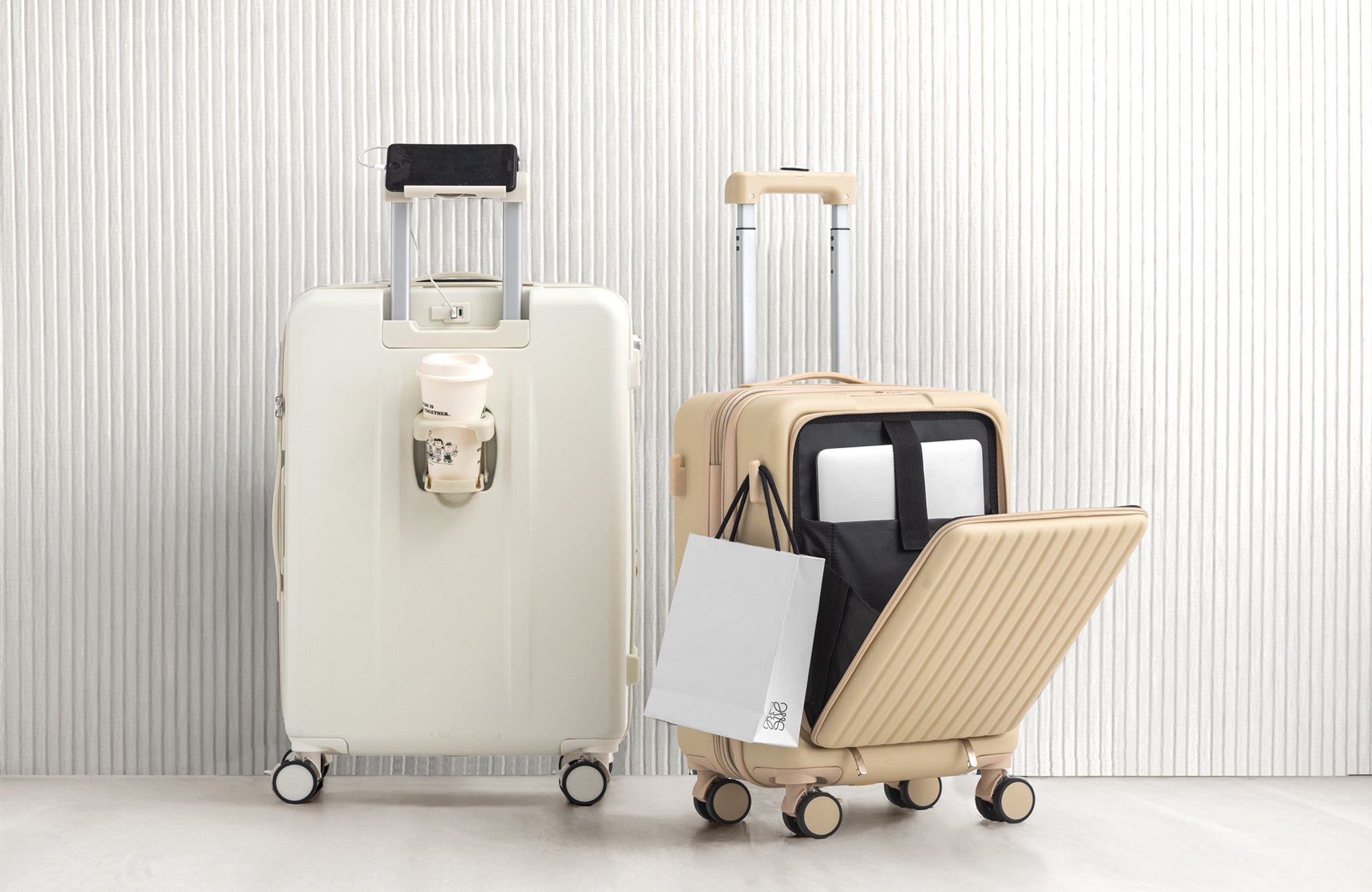 テレビで話題の「多機能キャリーケース」から更に機能が追加！容量拡張