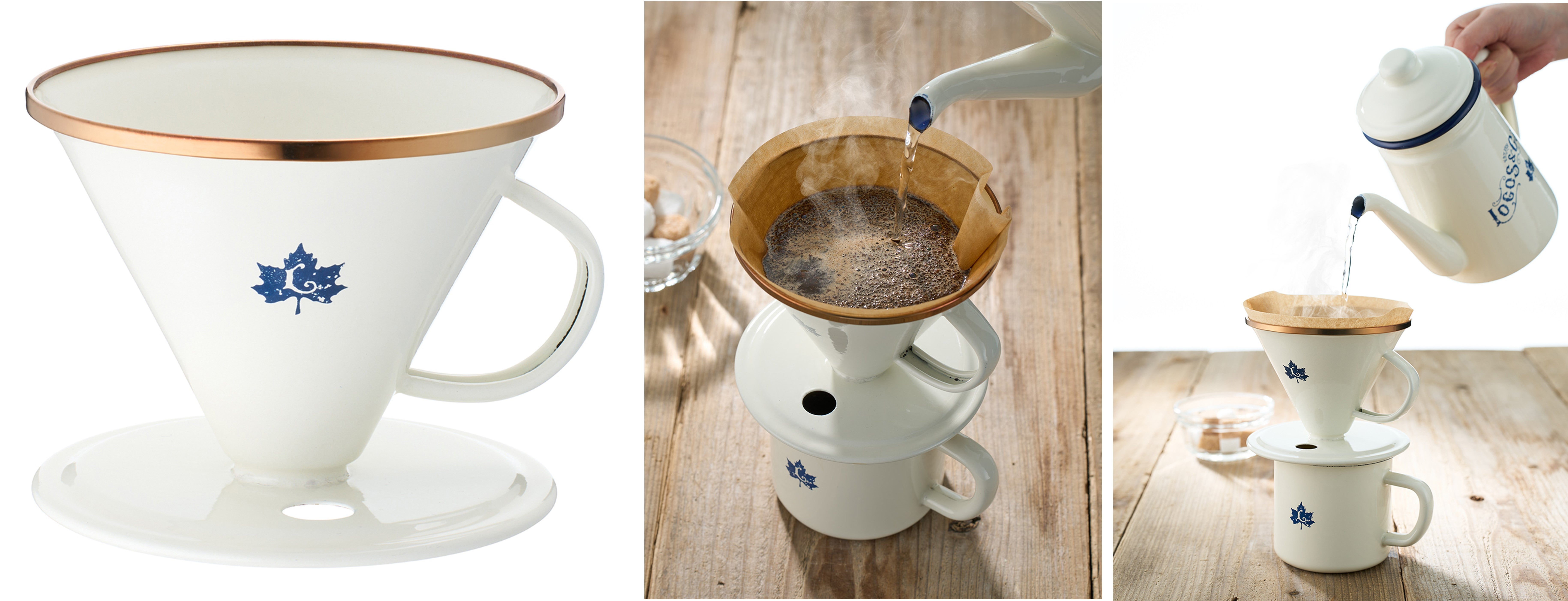 4連珈琲ワーマー（保温機）ドリッパー台付きイルミネーション・ろ紙台