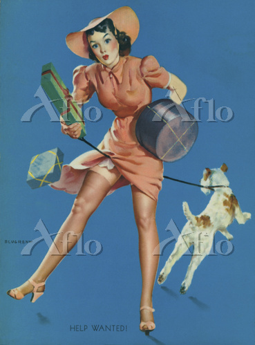 Gil Elvgren ギル・エルブグレン ピンナップ アート 額装 Gil Elvgren