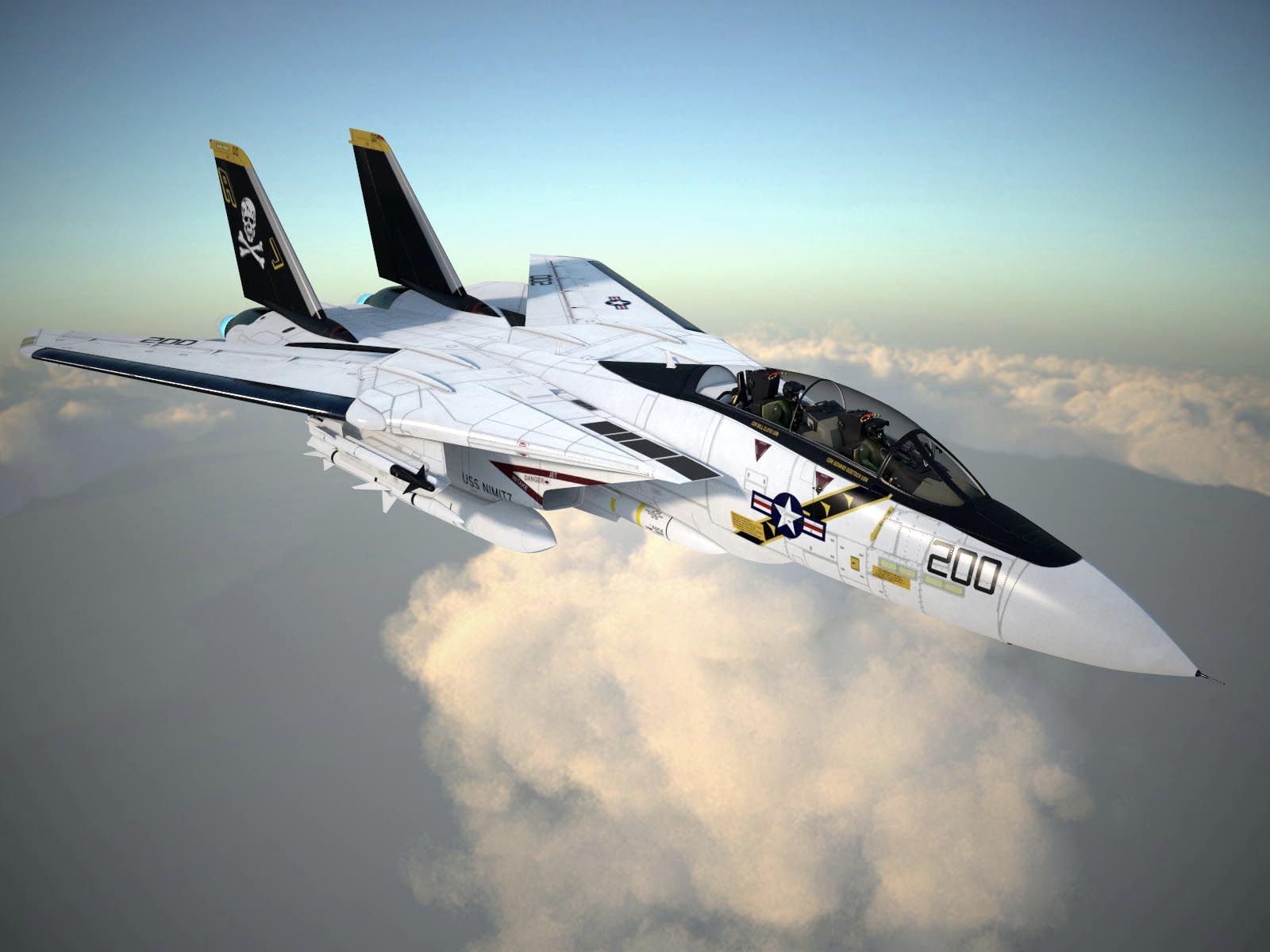 航空機・ヘリコプター F-14A TOMCAT VF-84 JOLLY ROGERS 1994 F-14A