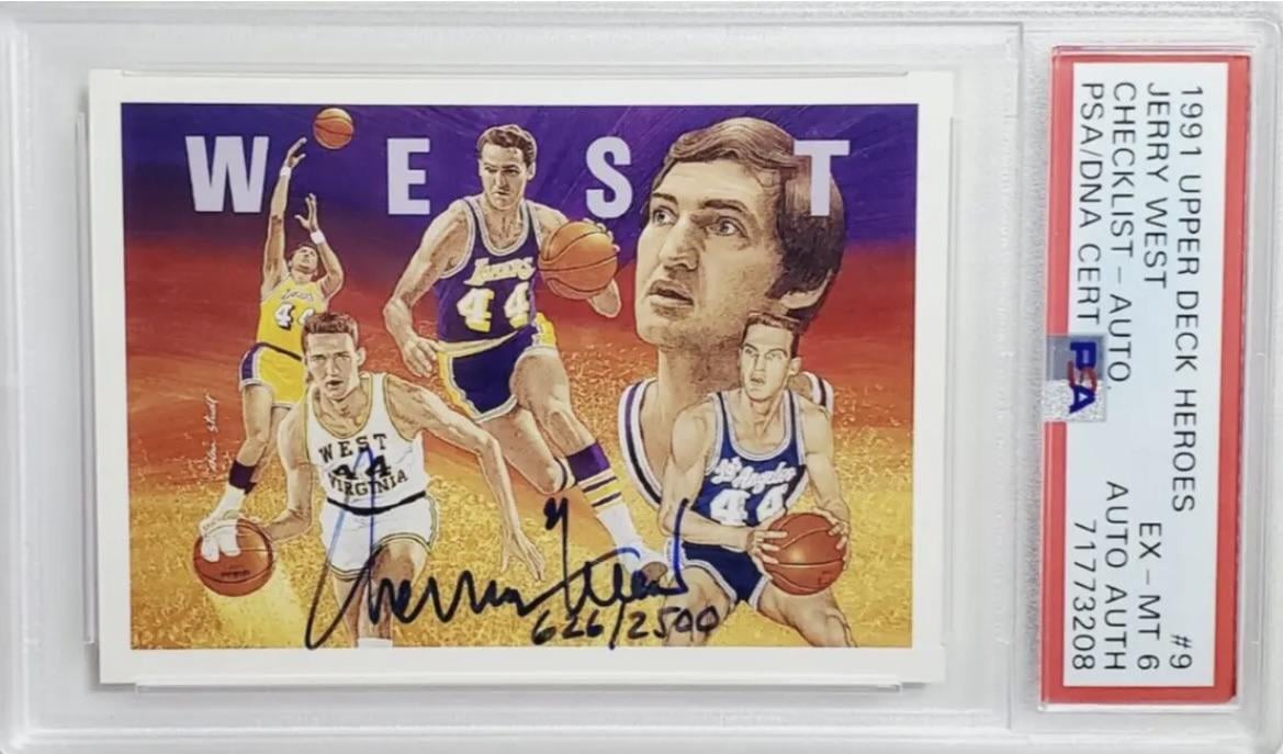 その他 Jerry West Auto upper deck その他 Jerry West Auto upper