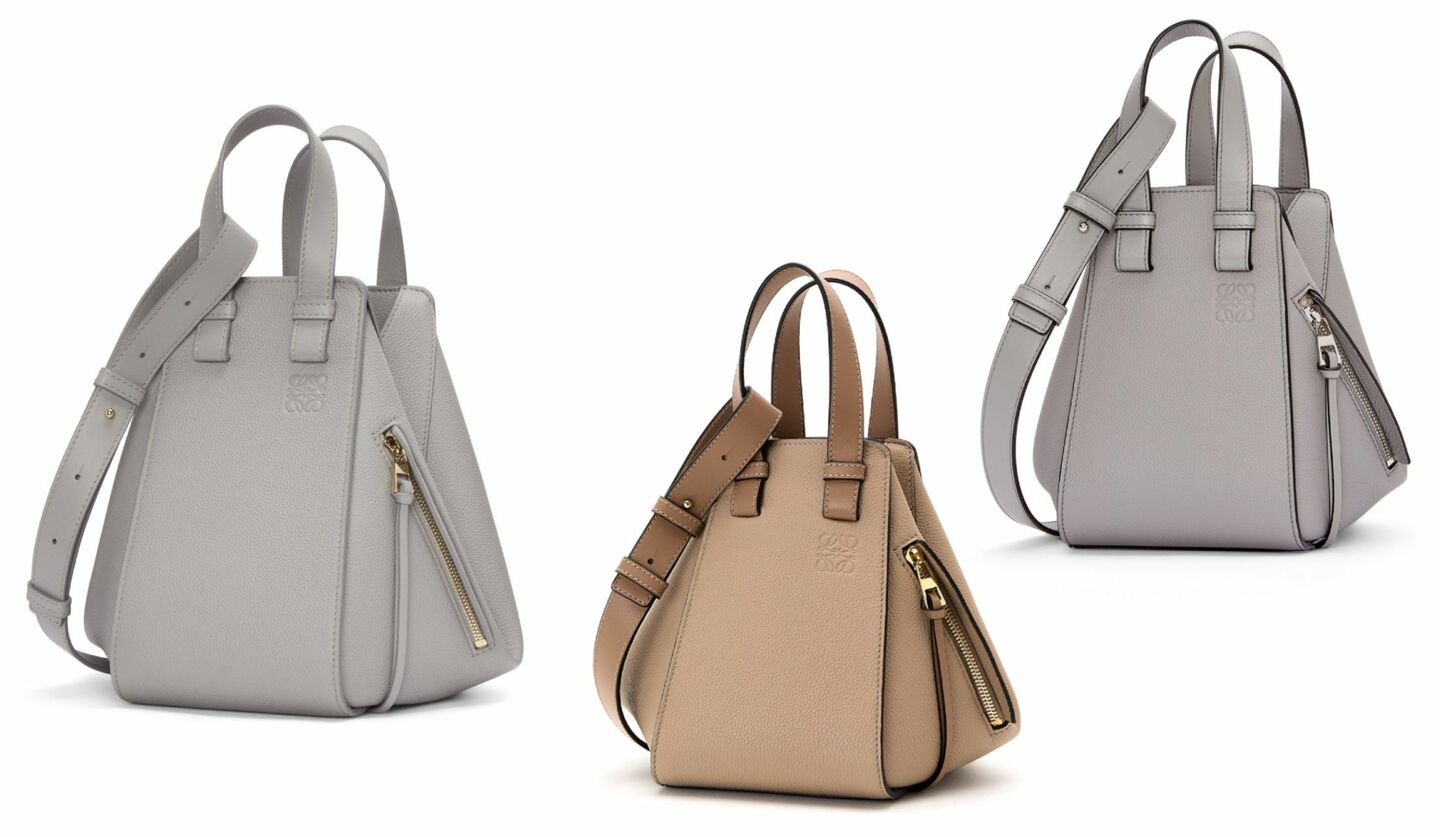 ロエベの大ヒットバッグ「ハンモック」からニュアンスカラーの新色が