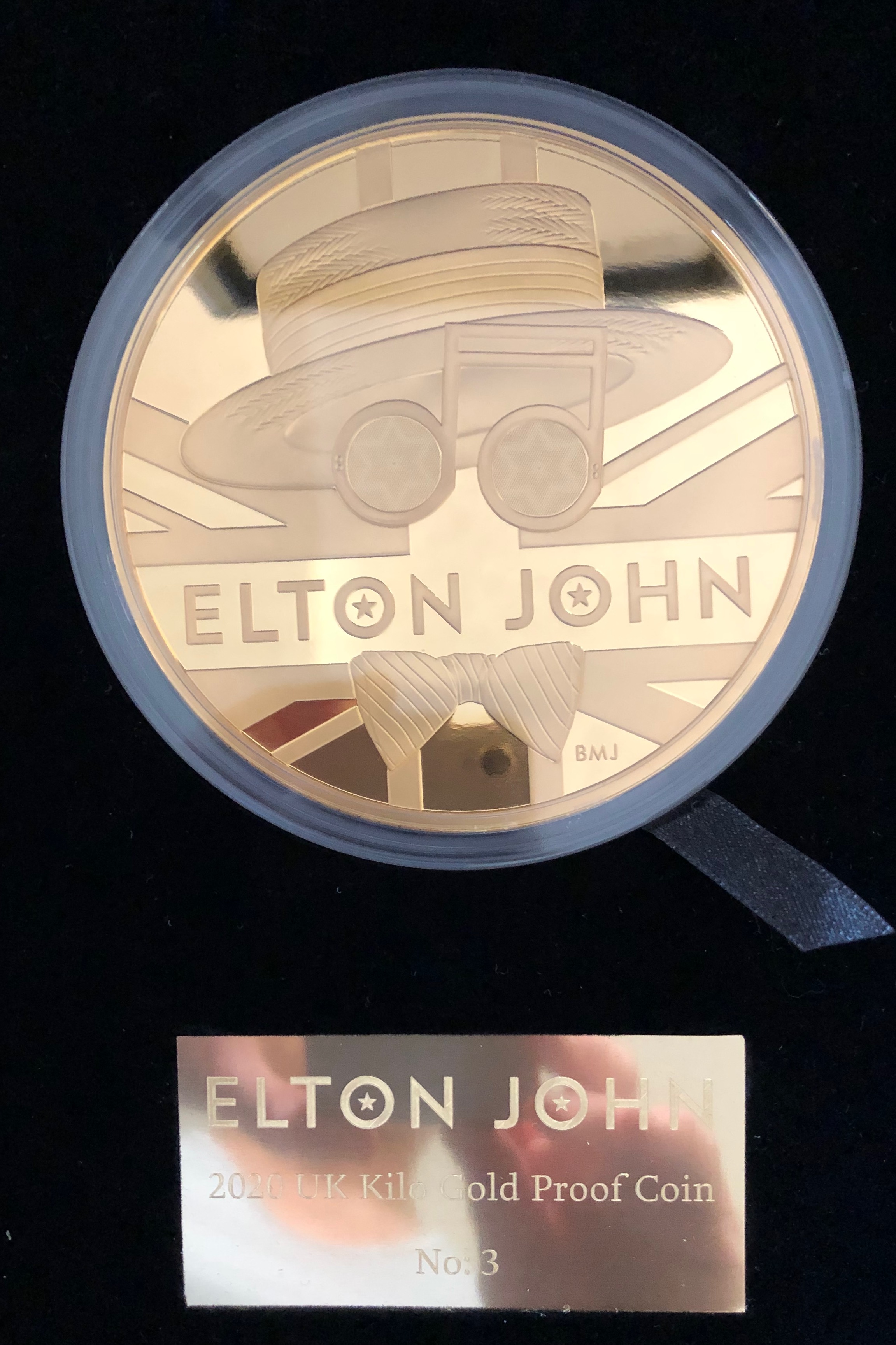 お客様分 エルトンジョン1kg金貨が到着いたしました。 - PREMIUM GOLD COIN